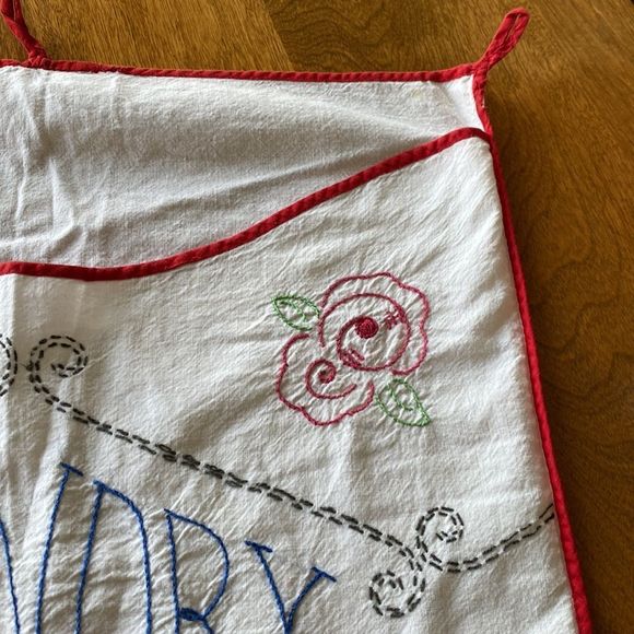 VINTAGE Nautical Embroidered Garment Bag with Sailboat Design - Picture 2 of 6